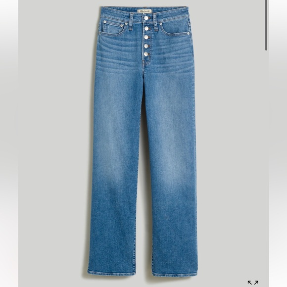 Madewell Curvey Perfect Vintage Wide Leg Crop Jean - Picture 5 of 6